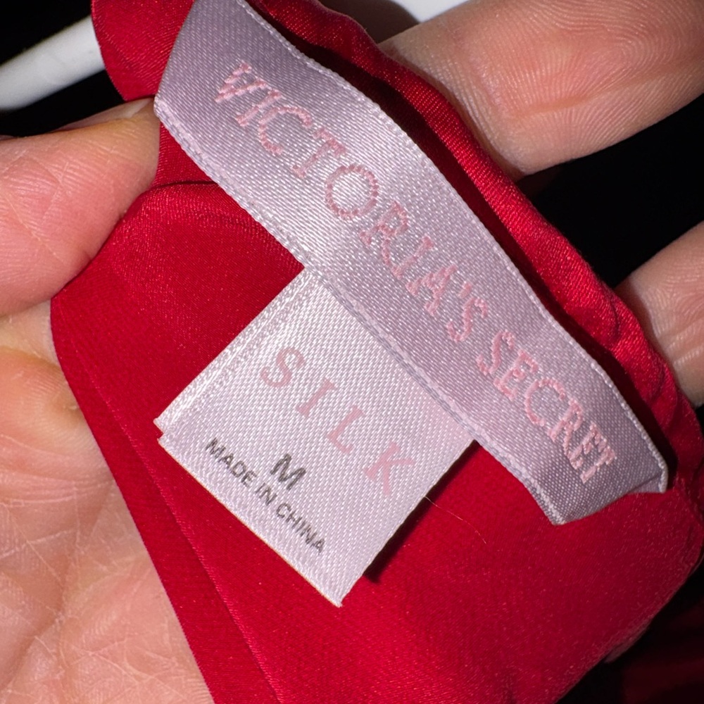 Victoria's Secret Vibrant Red Silk